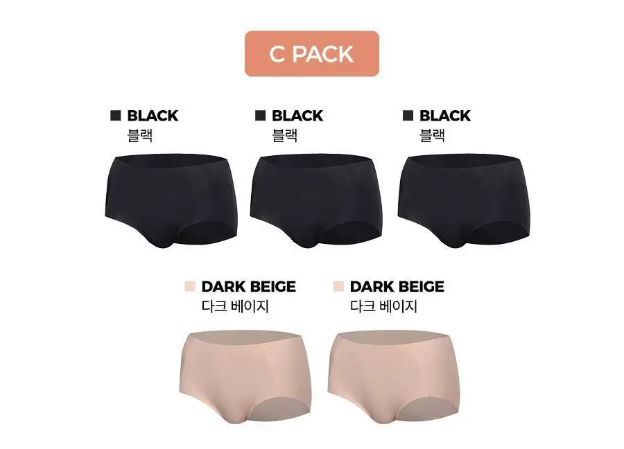 [속옷자국NO] 포에버21 여성 소프트 심리스 팬티 5PACK 기획 (3종 택1) 상세페이지 5